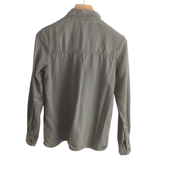 Topshop Pocket Detail Button Down Shirt - Picture 5 of 7